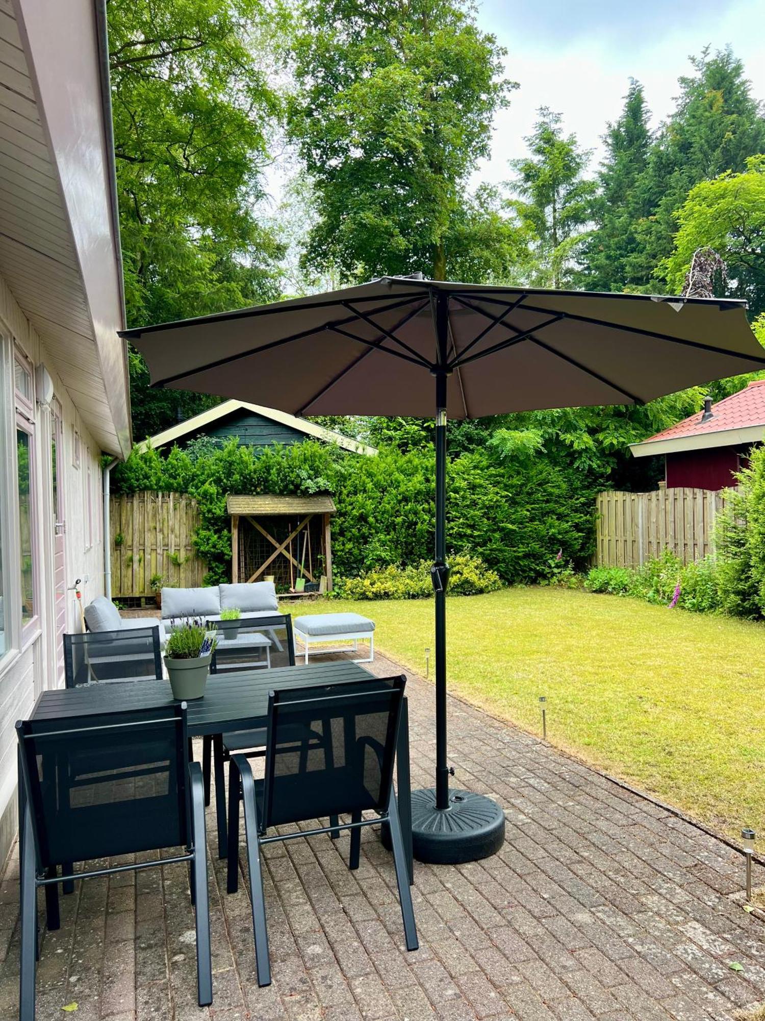 Luxe Boshuisje Met Prive Wellness & Jacuzzi Op De Veluwe Ermelo Eksteriør billede