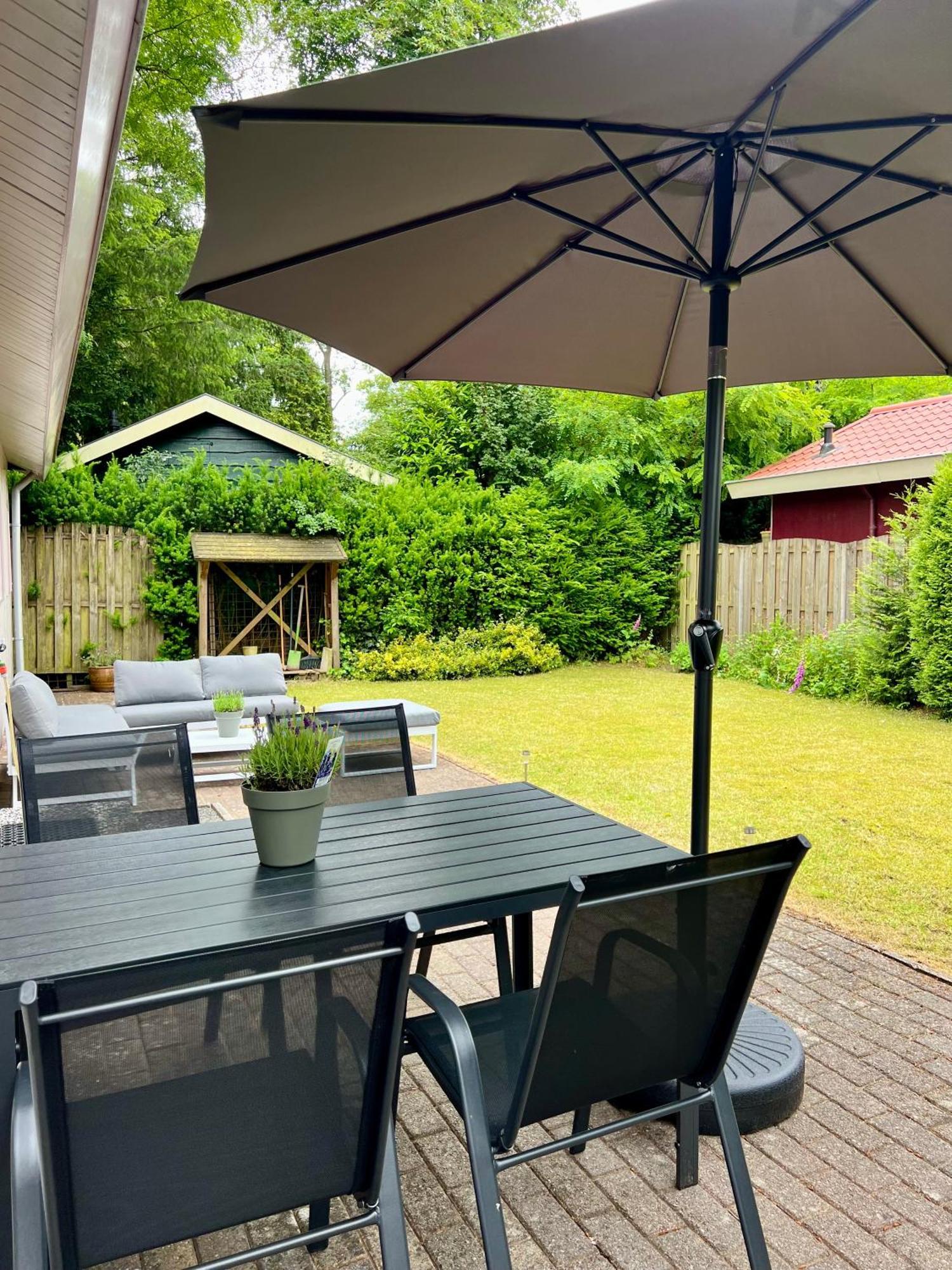 Luxe Boshuisje Met Prive Wellness & Jacuzzi Op De Veluwe Ermelo Eksteriør billede