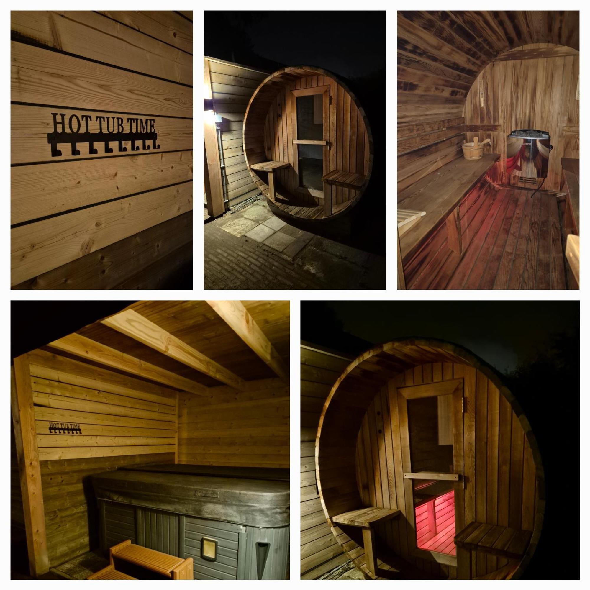 Luxe Boshuisje Met Prive Wellness & Jacuzzi Op De Veluwe Ermelo Eksteriør billede